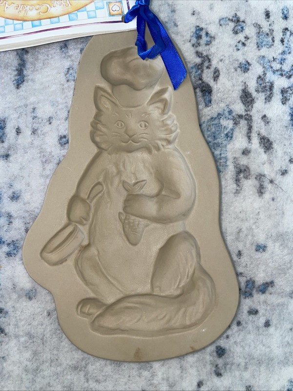 Vintage Brown Bag Cat Cookie Art Mold 1994 Kitchen Baking Pet Animal