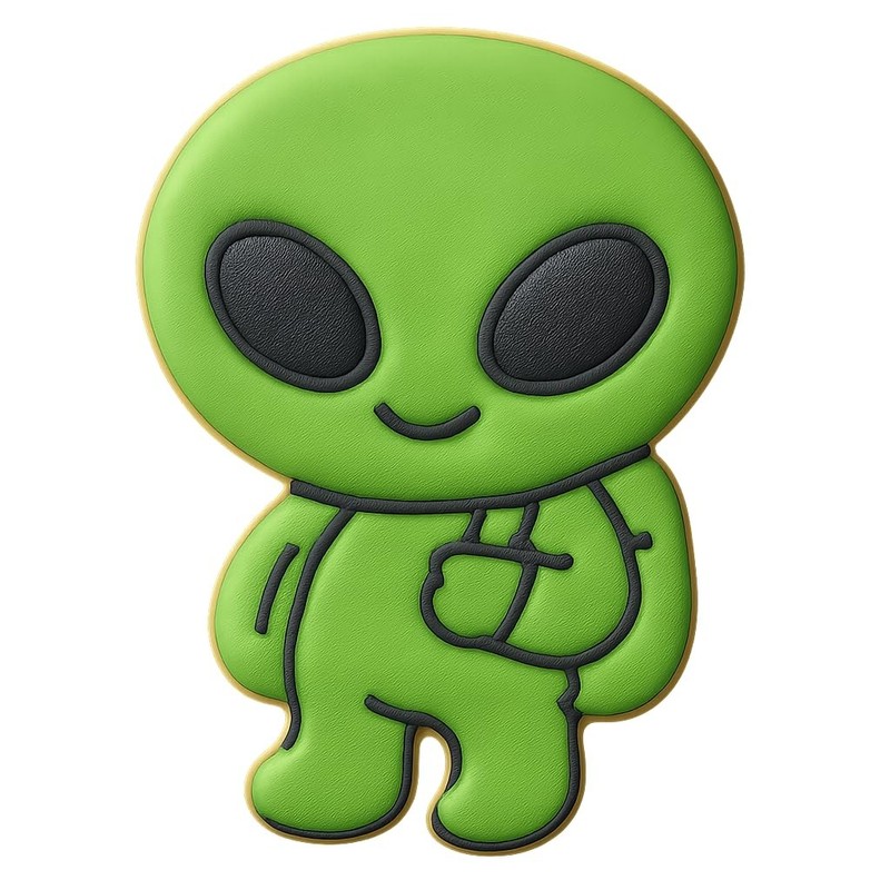 Chibi Alien with Backpack Cookie Cutter & Stamp – 3.1×4