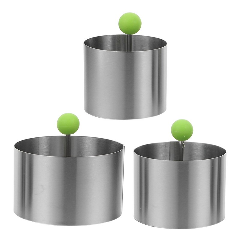 3 Pcs Circle Mousse Mold Cooking Cake Food Molds for Plating gallery