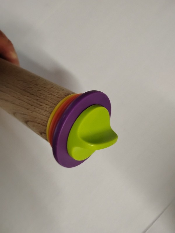 Joseph Joseph Precision Adjustable Rolling Pin – 42cm / 35cm – Full Set of Rings gallery