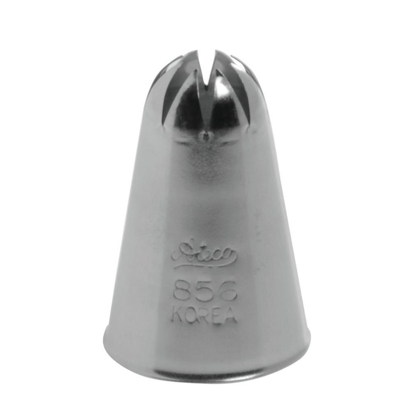 #856 Deep Closed Star Pastry Tip Stainless Steel
