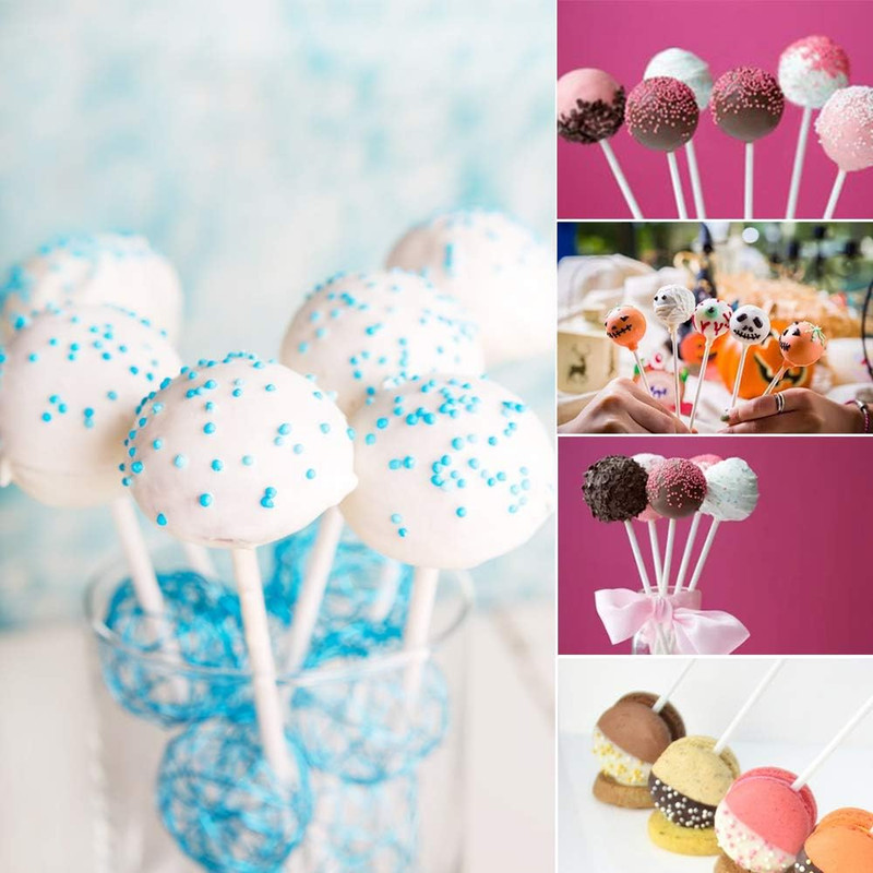 200 Count White Lollipop Sticks,6-Inch Paper Sticks Sucker Stick for Cake Pops,C gallery