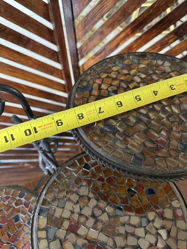 Mosaic 3 Tier Foldable Stand Stacking Cake Or Plant Stand gallery