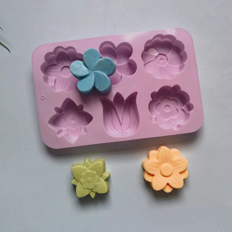 kinds Flower Silicone Molds Different Flower-shaped Baking Molds Suitable gallery