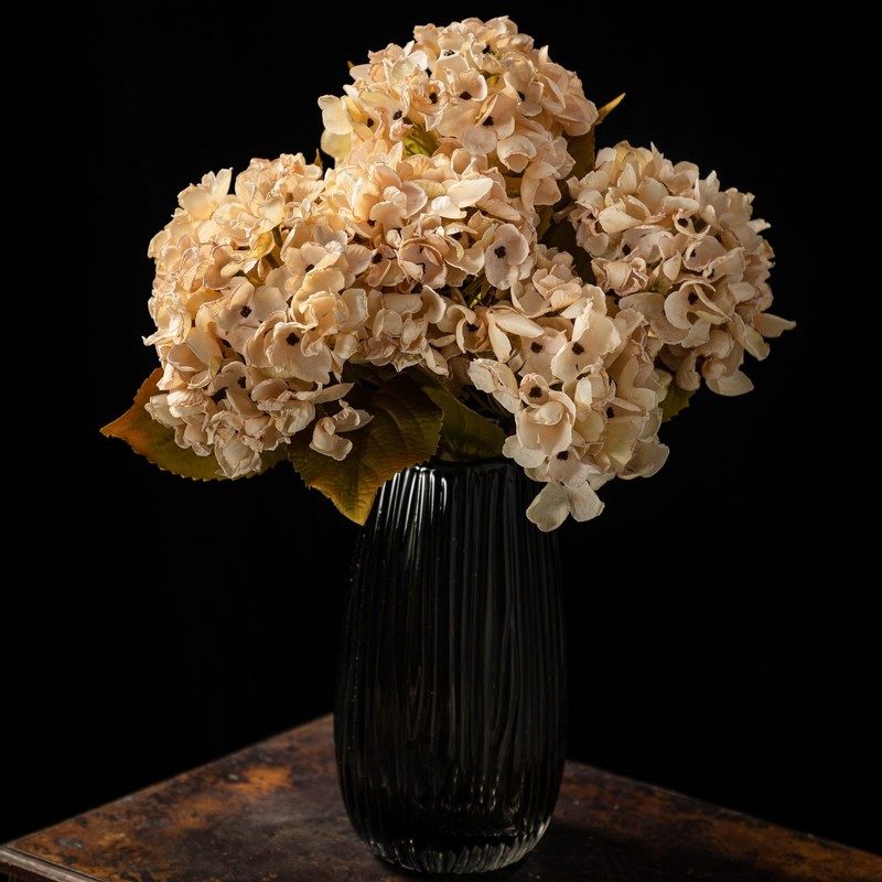 Topia Silk Fall Flowers Artificial Silk Dried Hydrangea Artificial Fall Flowers gallery