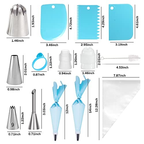 Piping Bags and Tips Set - 50Pcs Cake Decorating Supplies Kit with Icing gallery
