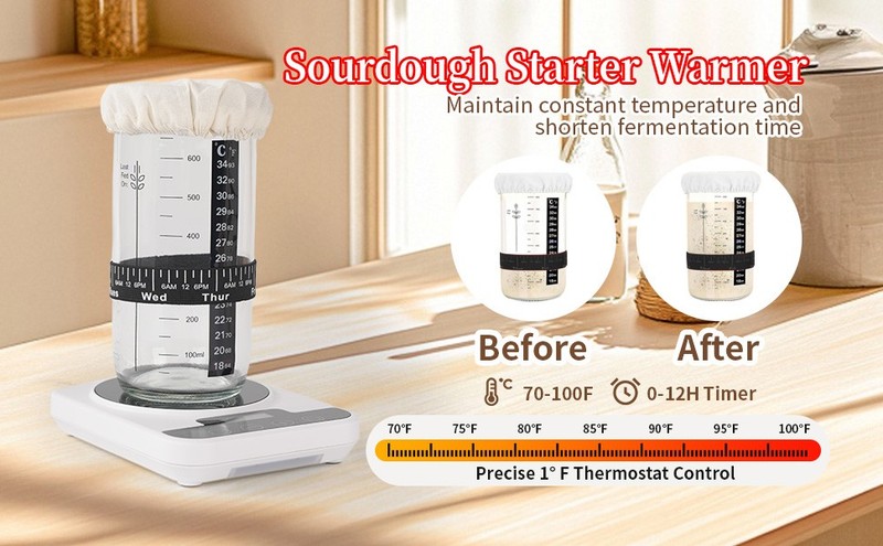 Sourdough Starter Kit with Warmer, plete sourdough bread baking gallery