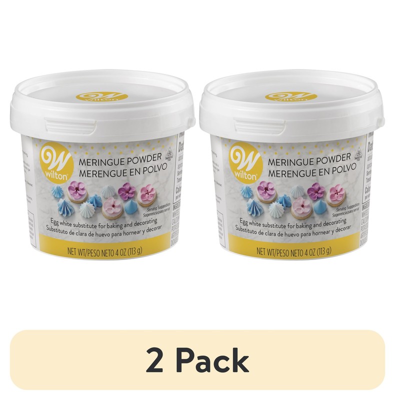 (2 pack) Wilton Meringue Powder for Baking and Decorating, Egg White Substitut