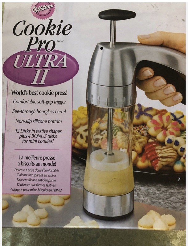 Cookie Cutters, & Wilton Cookie Pro Ultra II Cookie Press Set 16 DISK Assorted gallery