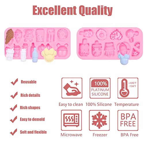 Ice Cream Silicone Molds 3 Pcs, Mini Popsicle Cake Decorating Chocolate gallery
