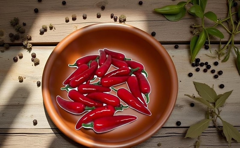 20Pcs Artificial Chili Peppers Decor, Realistic Red Plastic Vetables for gallery