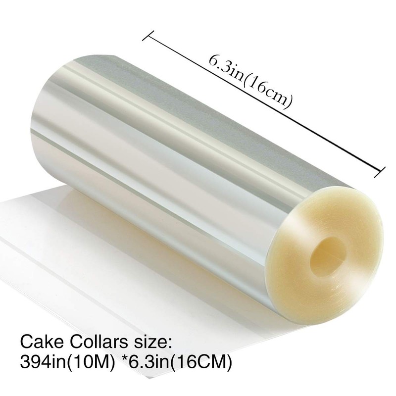 Cake Collars Acetate Rolls Clear Strips Mousse Baking Decor 6.3 x 394 Inch gallery