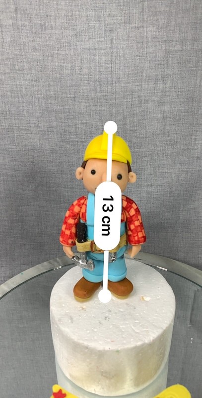 Edible Bob The Builder Cake Topper Cake Decoration Birthday Gift Boys Birthday gallery