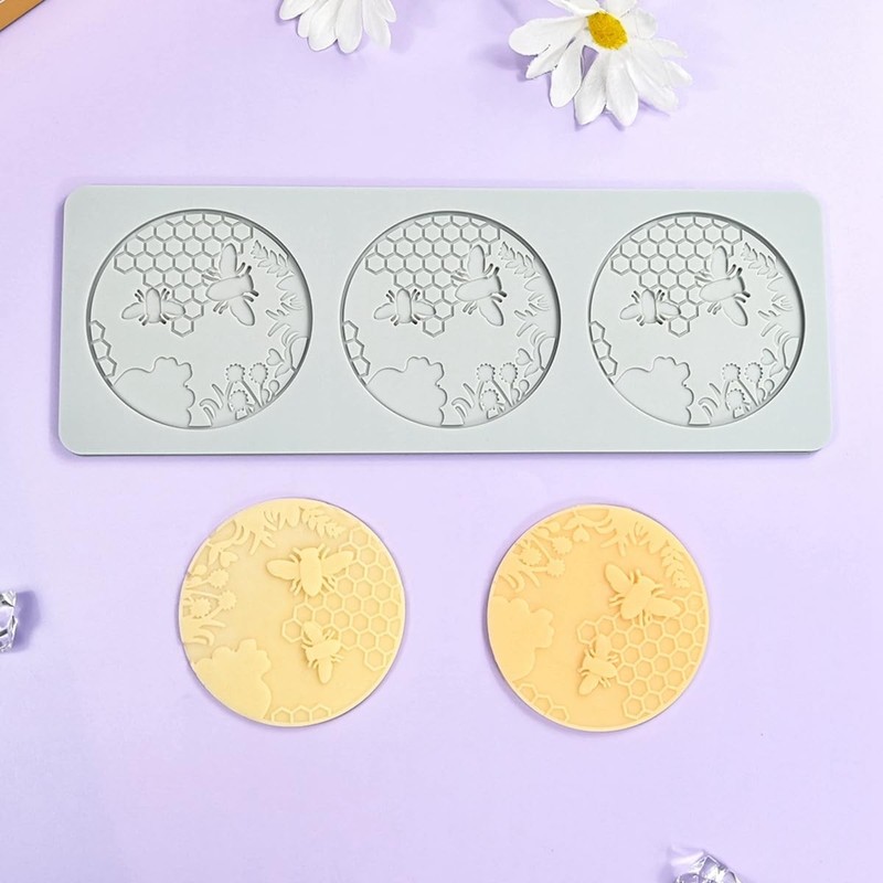 TUKE 3D Honeycomb Lace Fondant Mold Beehive Wedding as photos, photos gallery