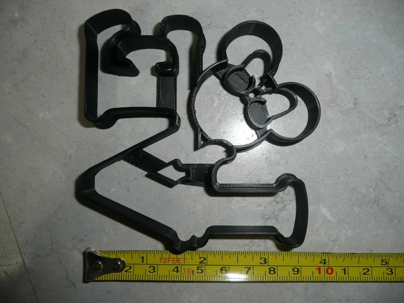 MINNIE MOUSE HEAD LOVE WORD LETTERS VALENTINE WEDDING COOKIE CUTTER USA PR3327 gallery