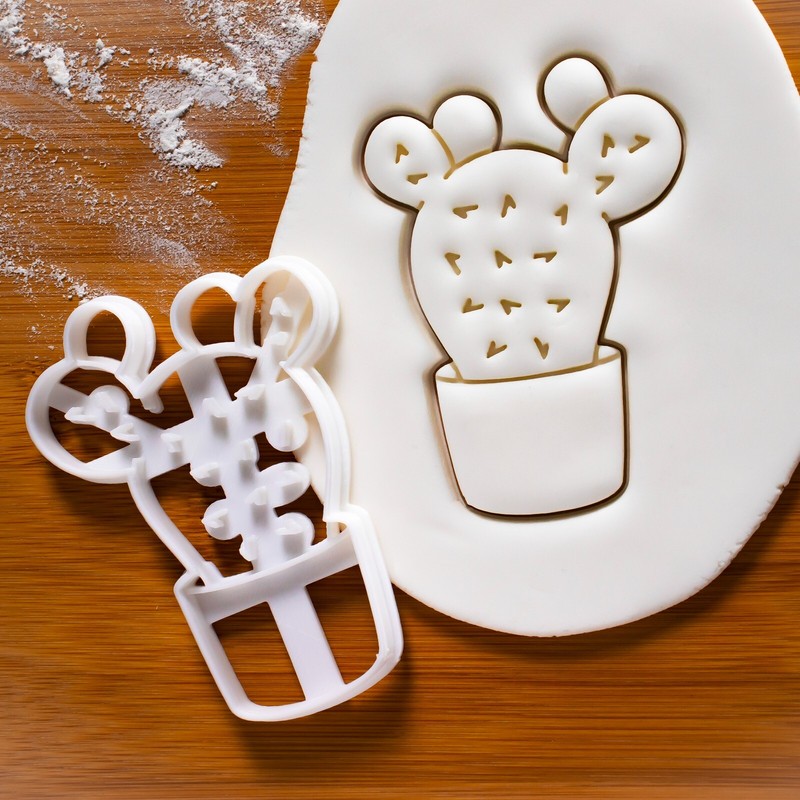 Set of 3 Cactus Cookie Cutters: Saguaro, Prickly Pear & Succulent Mexican Fiesta gallery