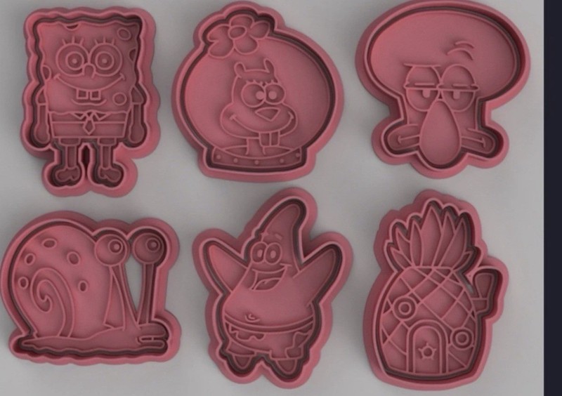 SPONGEBOB COOKIE CUTTER set