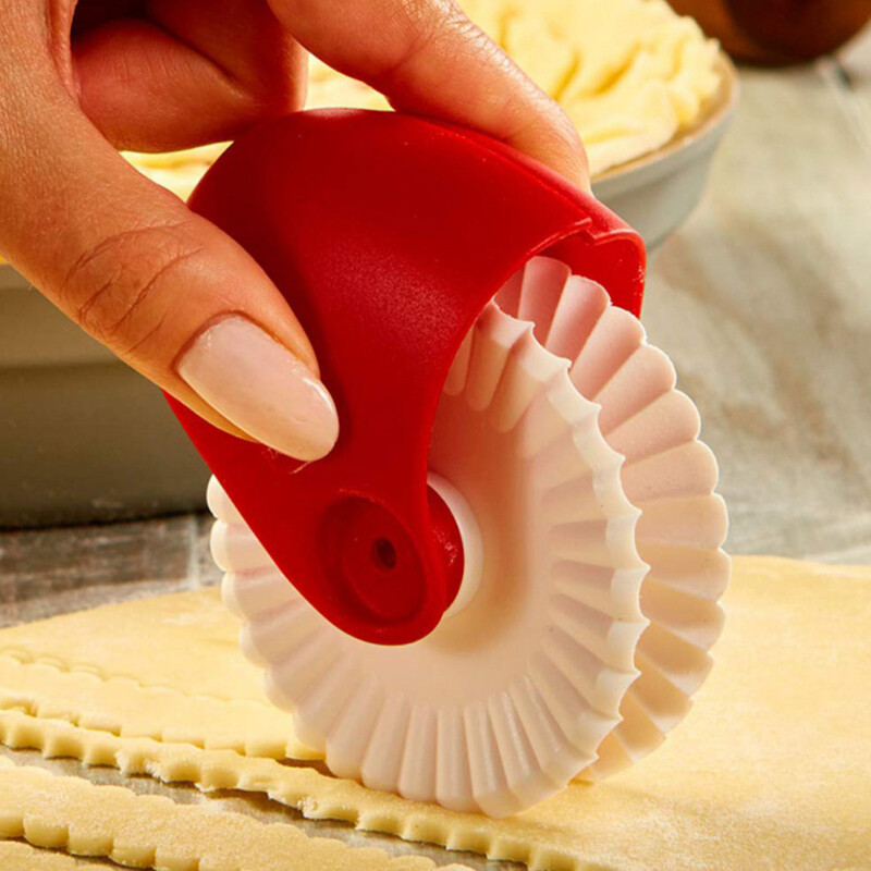Plastic Pizza Pastry Lattice Cutter Pastry Pie Cutter Wheel Roller Kitchen Tool gallery