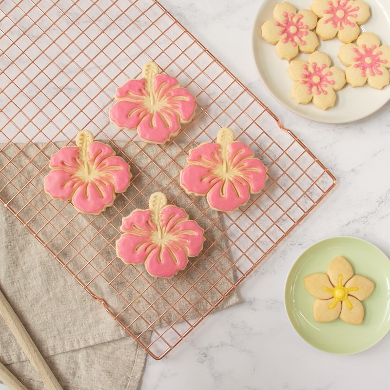 Hibiscus Cookie Cutter - flower floral garden tropical flora hawaii luau bridal gallery
