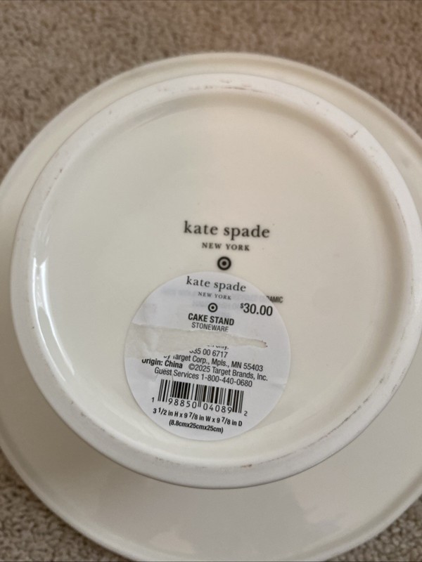 NEW - Ceramic Cake Stand Cream/Green - kate spade new york x Target gallery