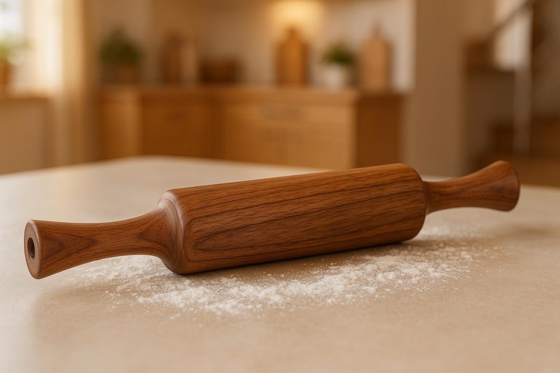 Premium Solid Wood Rolling Pin | Handcrafted Non-Stick Belan for Roti, Chapat…