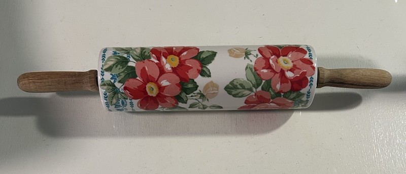 The Pioneer Woman Vintage Floral Ceramic Rolling Pin gallery