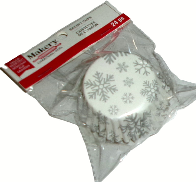 Snowflake Christmas Baking Cups by Makery ~ 24 Count ~ Standard Size
