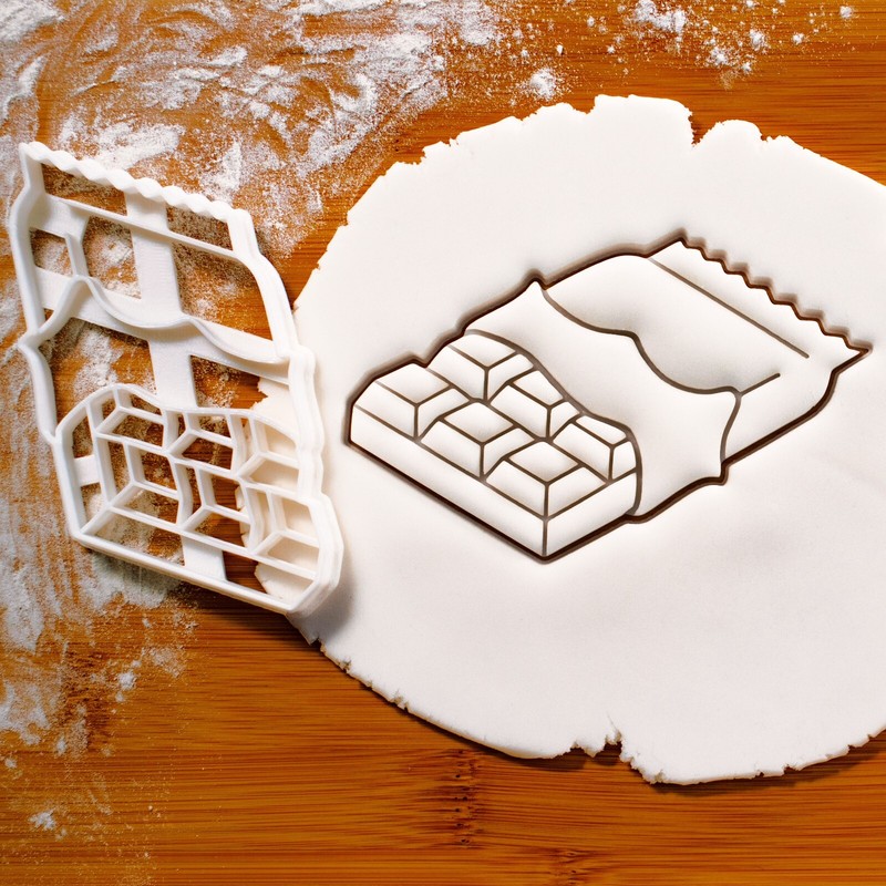 Chocolate Bar Cookie Cutter – Retro Carnival sweets sugar confection factory