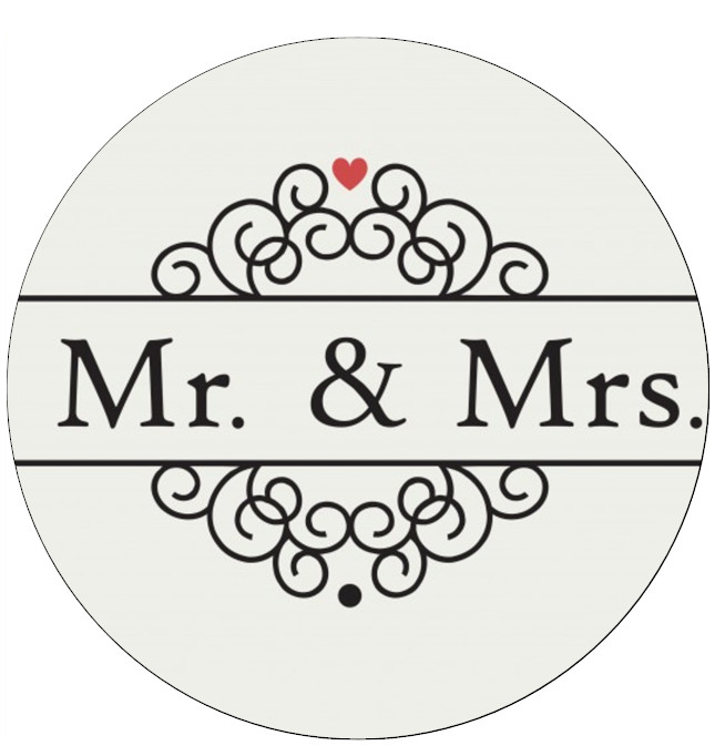 30x Mr & Mrs Wedding Cupcake Toppers Edible Wafer Paper Fairy Cake Toppers