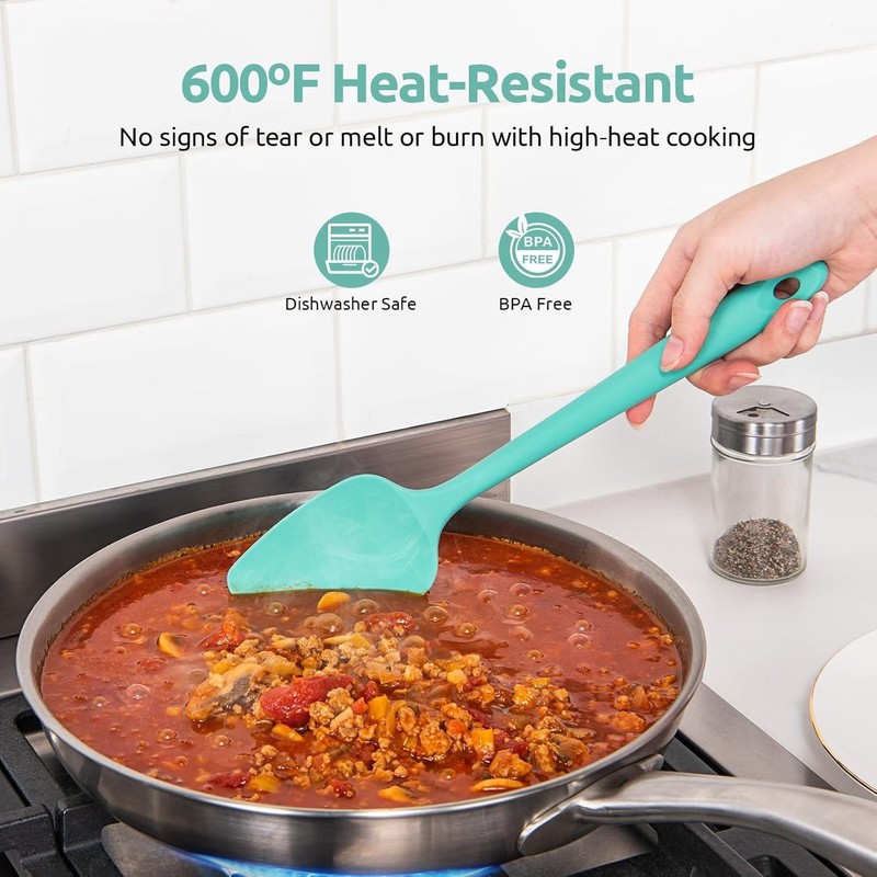 Silicone Spatula Set Heat Resistan & 600ºF Spoon Spatula Sel gallery