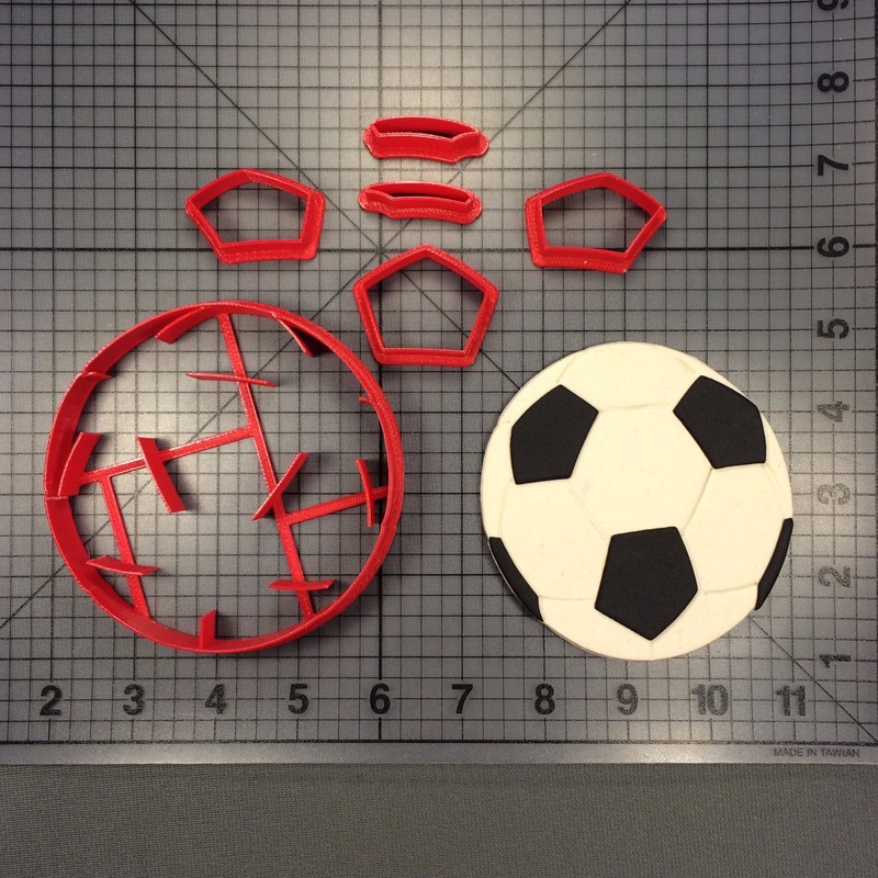 Soccer Ball 266-B563 Cookie Cutter Set