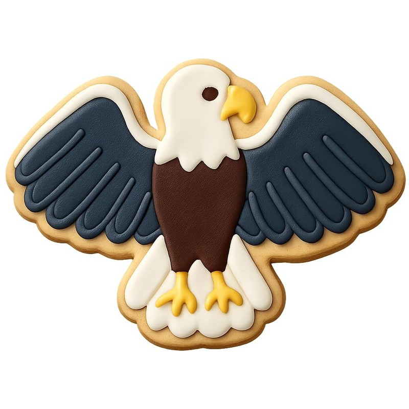 Vulture with Spread Wings Cookie Cutter & Stamp, Fondant & Clay - 4x2.4 gallery