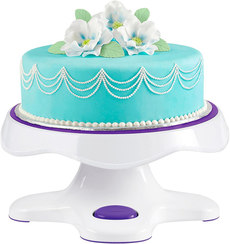 Tilt-N-Turn Cake Turntable - Smooth Decorating with Non-Slip Grip, 12x7 gallery