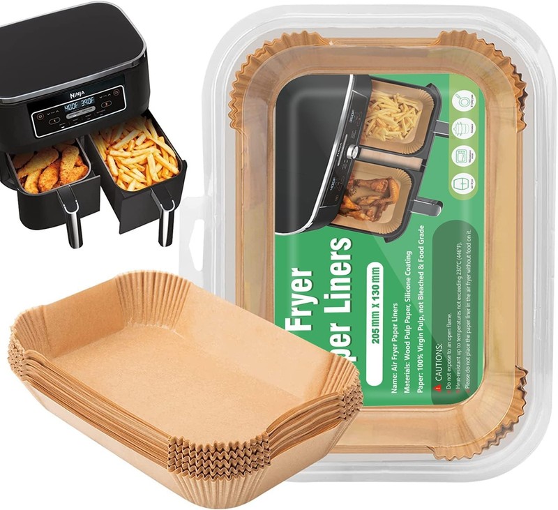 100 Pcs Air Fryer Liners Disposable, Non-Sti Parchment Paper for