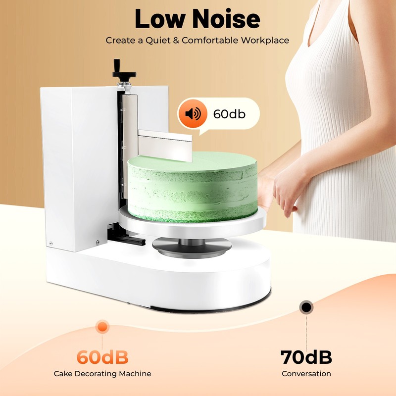 Birthday Cake Cream Smooth Coating Decor Machine Cake Cream Spreading Machine