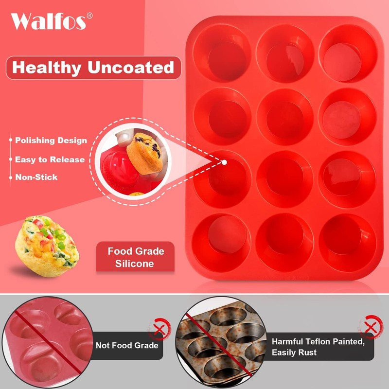 Silicone Muffin Pan - Cupcake Pans, Including 24 Cups Mini Muffin gallery
