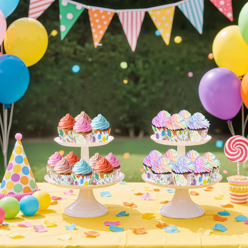 100PCS Birthday Cupcake Liners Standard Paper Baking Cups Balloon/Gift Box/Lolli gallery