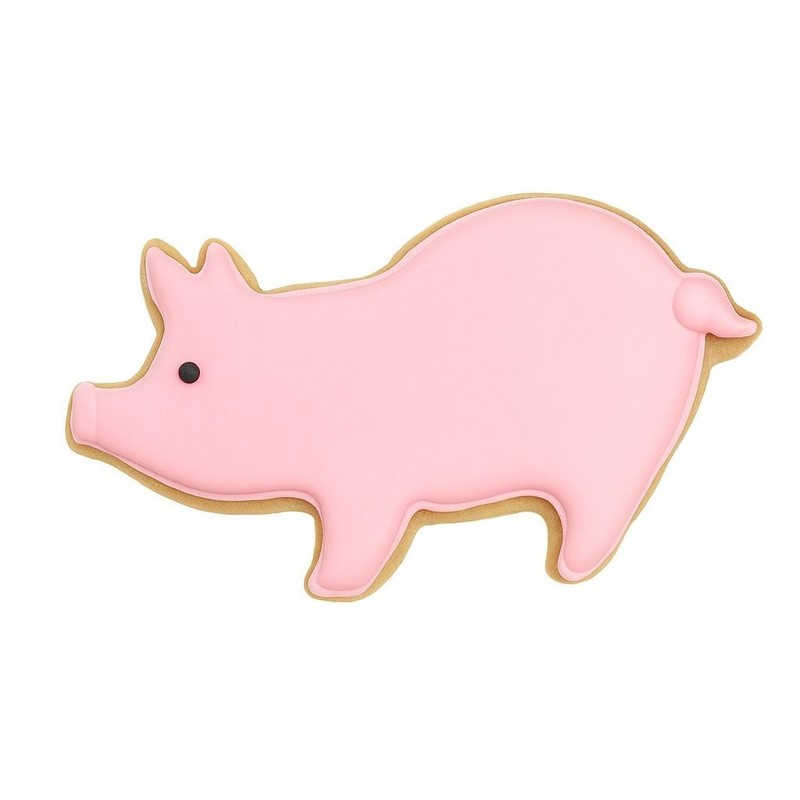 7 Piece Farm Barn Tractor Cow Pig Horse Sheep Chicken Cookie Cutter Set Metal B gallery