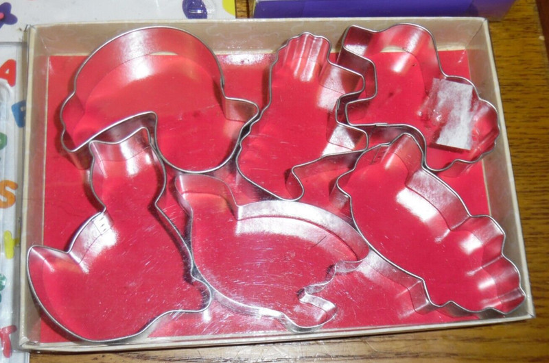 Assorted Wilton Cookie Cutters - Blossom Easter Fancy Alphabet Farm Animals gallery