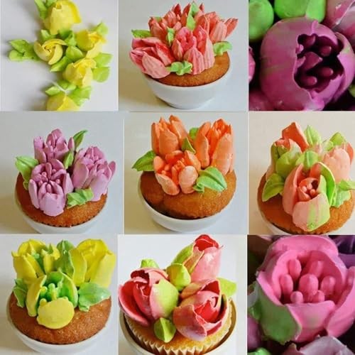 Russian Piping Tips Set, 5PCS Stainless Steel Cake Cupcake Decorating Supplies gallery