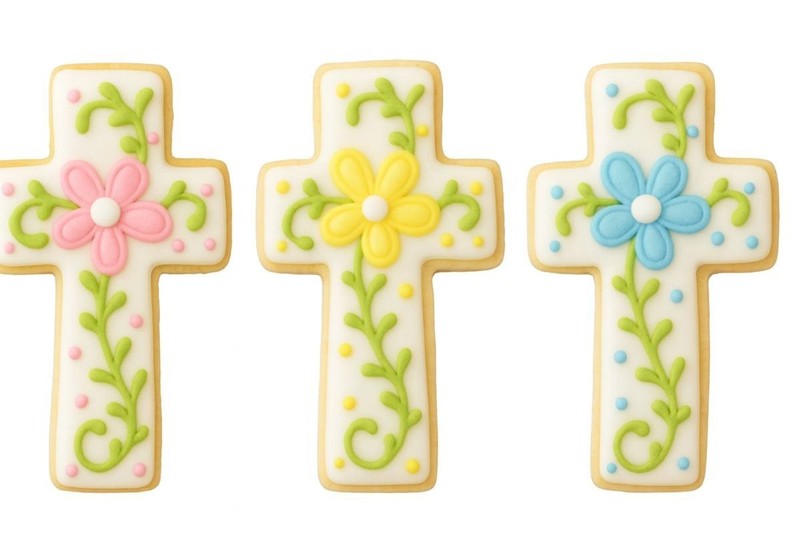 1 Dozen 12 Mini Cross 1.75'' Cookie Cutters Party Favors Made in the USA gallery