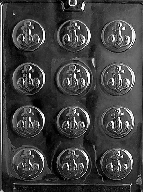 N022 Anchor Mints Chocolate Candy Soap Mold