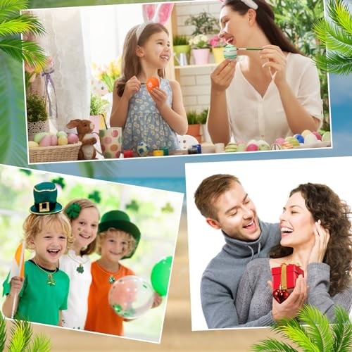 72 Pcs Easter Ornaments for Tree Valentines Day Tree Plastic Glitter Style gallery