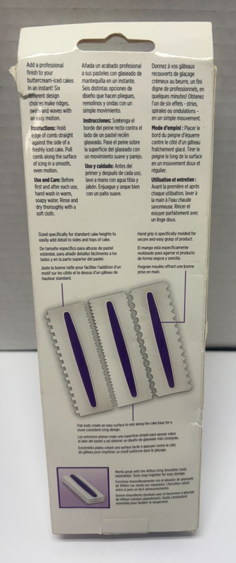 Wilton Icing Comb Set of 3 NEW gallery