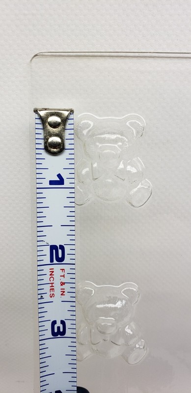 Vintage Chocolate Candy Mold Bite Size Teddy Bear with bow gallery
