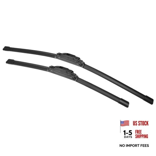 2pcs 24″+18″ Silicone Front Windshield Wiper Blade for Hyundai Santa Fe 2007
