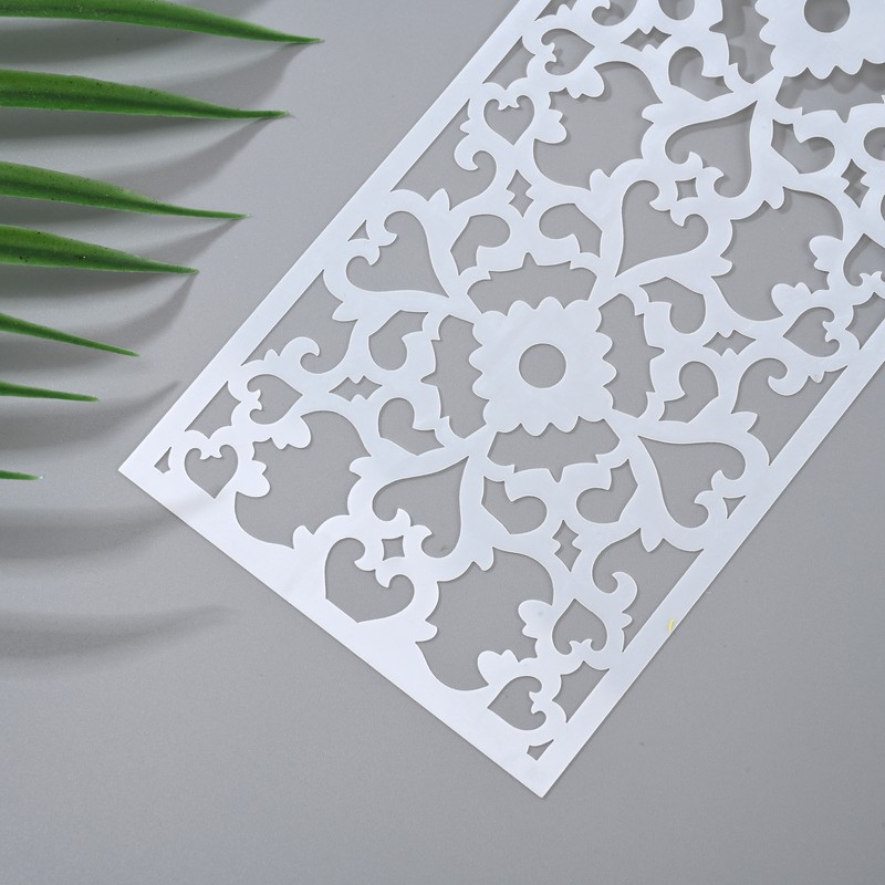 8Pcs Cake Stencil Leaf Shape Decorating Lace Cake Boder Stencils Template Mold gallery