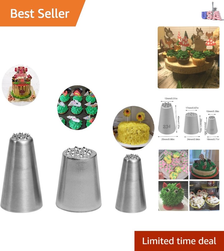 Rust-Resistant Grass Icing Tips with 29 Piping Nozzles for Ultimate Decoration