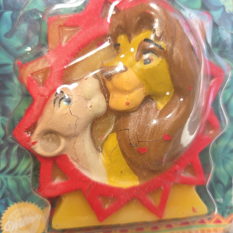 1996 Disney's Lion King Birthday Candle and Cake Decoration Wilton 3in Simba gallery