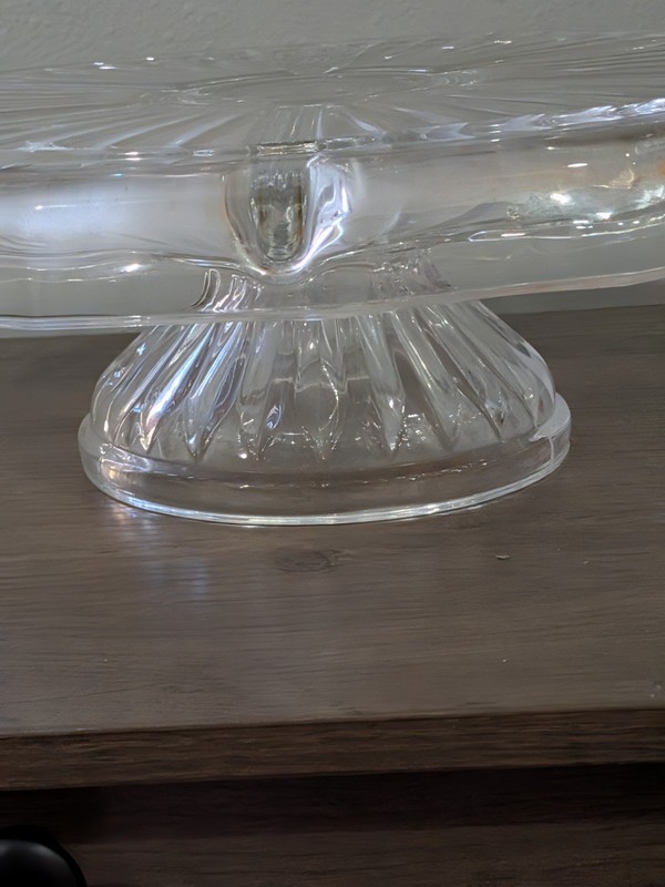 12 " GODINGER SHANNON FOUR IN ONE CRYSTAL CAKE DOME / PUNCH BOWL / SERVER gallery